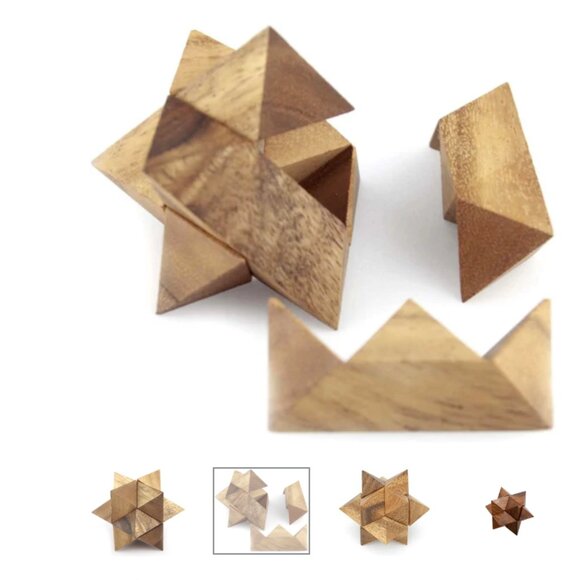 2/$20 -- Unbranded | Wooden 3-Dimensional Star Puzzle | EUC - Picture 10 of 10